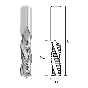 Metal World Fréza spirálová 10x52/110 Z3 HW PN hrubovací