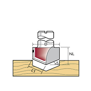 Fréza na V-drážky VGC225x8 HW Z2
