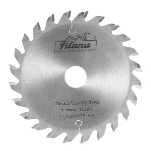 Pil. kotouč předřezávací HW rovný 125x3,4/2,2x20 5393.2 24 WZ