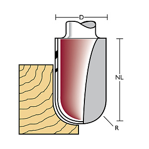 Fréza kulová WRC125x12, R12,5 HW Z2